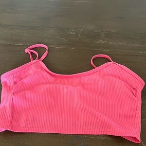 Pink bathing suit top